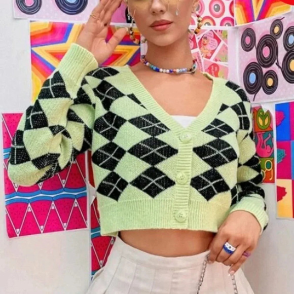 SHEIN Crop Cardigan - Picture 1 of 7